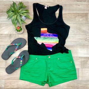 Zanadi  green shorts size 9